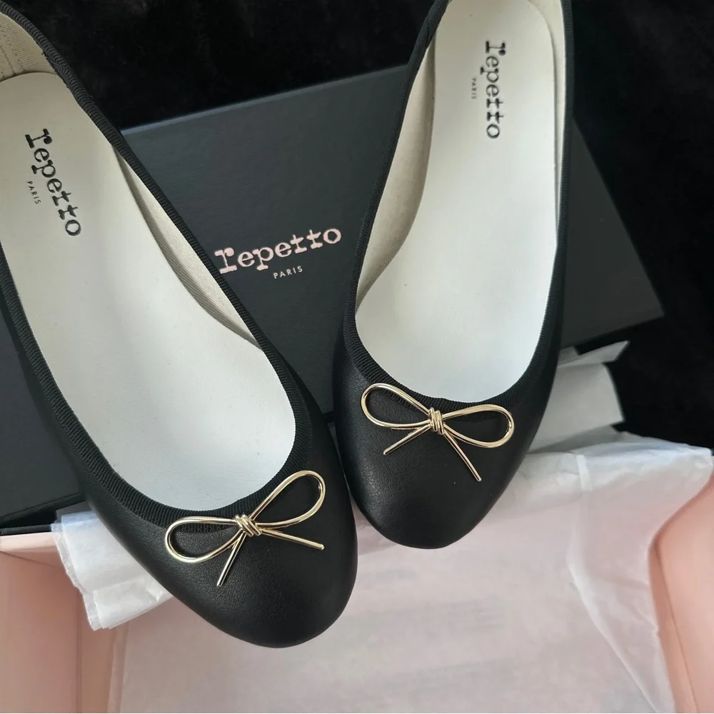 Sold Out Repetto Cendrillon Ballet Flats Black Never Worn - Picture 2 of 6